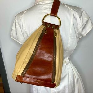Marino Orlandi Leather Convertible Slingback Bag